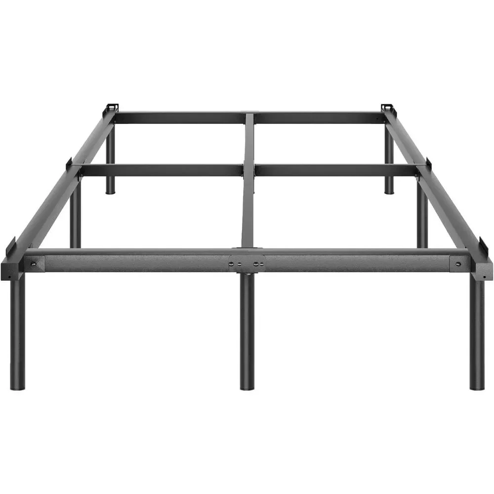JOM Metal Bed Frame Queen Size - 14 Inch Rails Bedframe for Box Spring - Picture 5 of 7